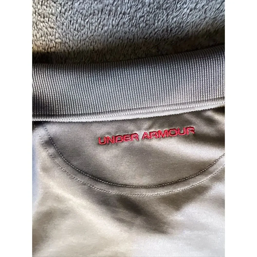 Under Armour Men’s Shirt Gray Size 2XL Loose Heat Gear Polo Shirt Men's - Picture 7 of 8